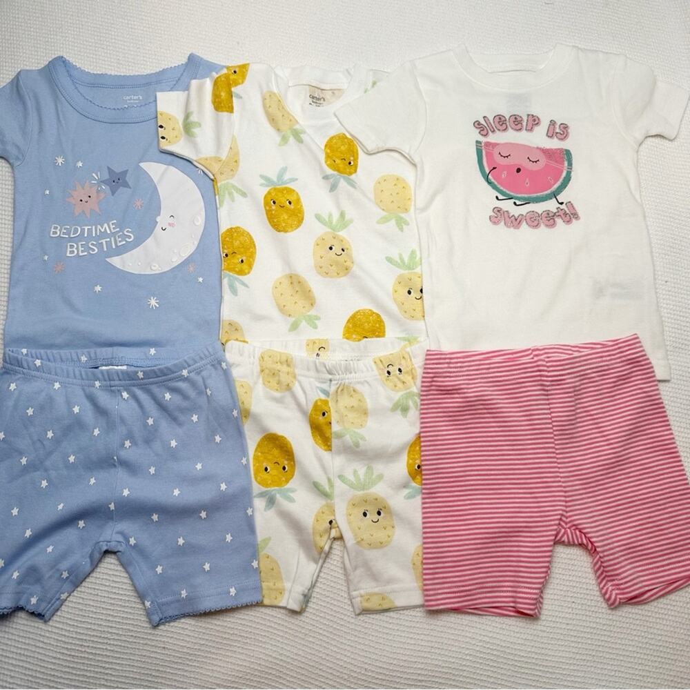 Carters short pajamas bundle